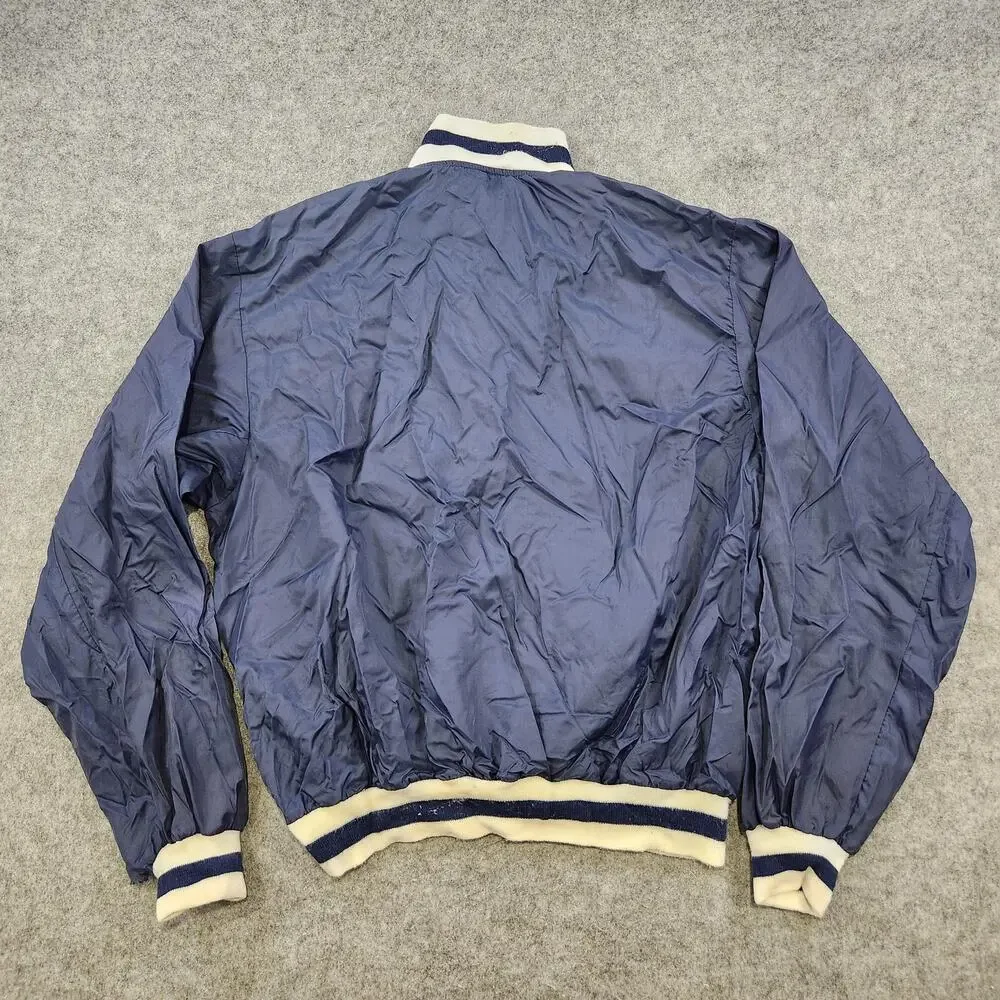 Vintage Logo 7 U.S. Air Force‎ Jacket Mens Large Nylon Pullover Striped 80s 90s
